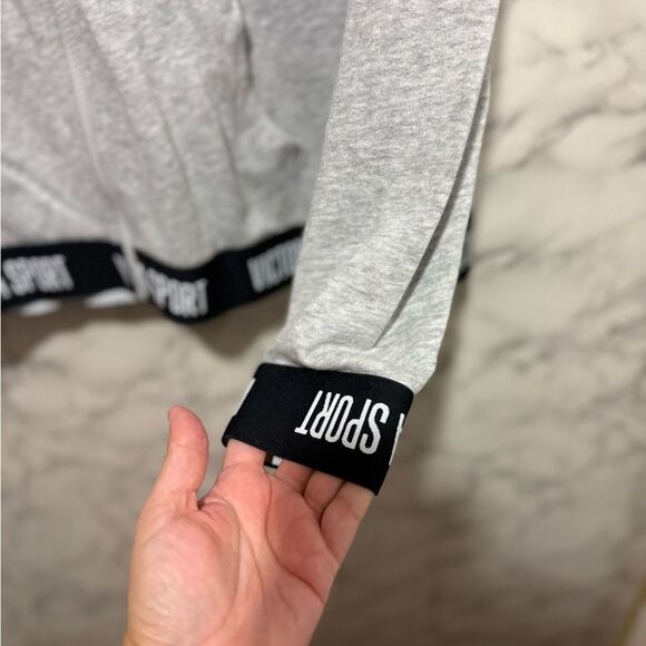 NEW Victoria Secret Sport Gray Utility Jacket for Women Size L - Picture 4 of 11